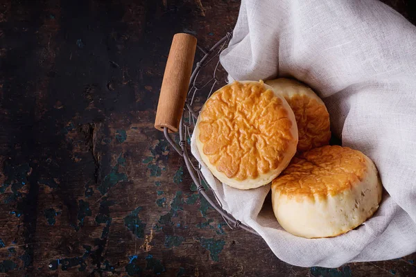 Scones mit Butter und Marmelade — Stockfoto