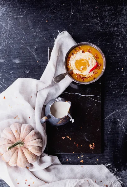 Sopa de calabaza casera —  Fotos de Stock