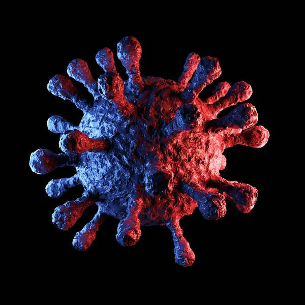 3d rendering of Dangerous coronavirus Sars Mers COVID-19 infezione illustrazione medica. Pandemia virale respiratoria 2020. — Foto Stock