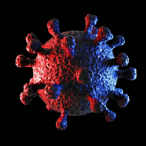 3d rendering of Dangerous coronavirus Sars Mers COVID-19 infezione illustrazione medica. Pandemia virale respiratoria 2020. — Foto Stock