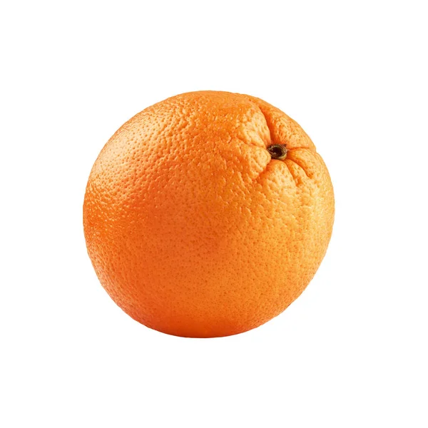Foto de primer plano aislado fruta jugosa naranja aislado sobre fondo blanco —  Fotos de Stock
