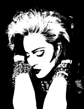 Madonna Singer vector  clipart