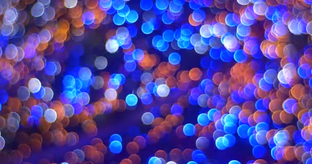 Abstraktes Bokeh aus blauen und hellbraunen Farben — Stockvideo