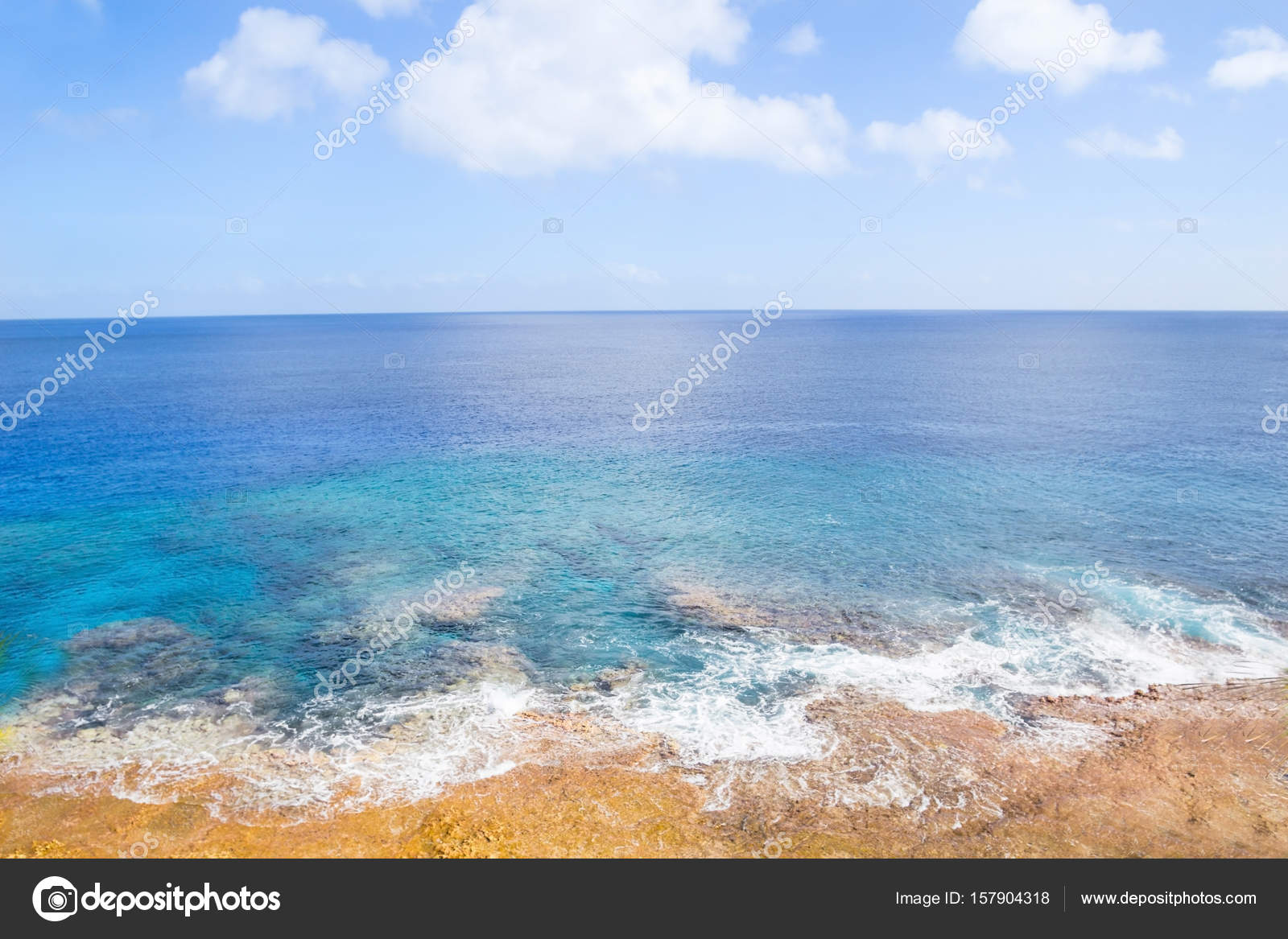 Ocean Distant Horizon And Below Sky Stock Photo - 