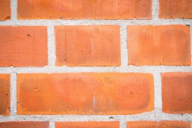 Kırmızı tuğla duvar.