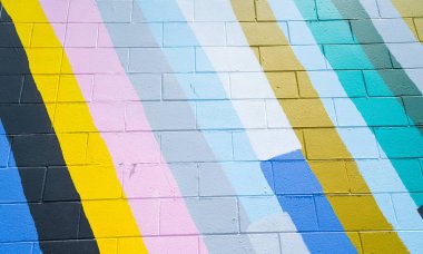 Çapraz boyalı renk desen