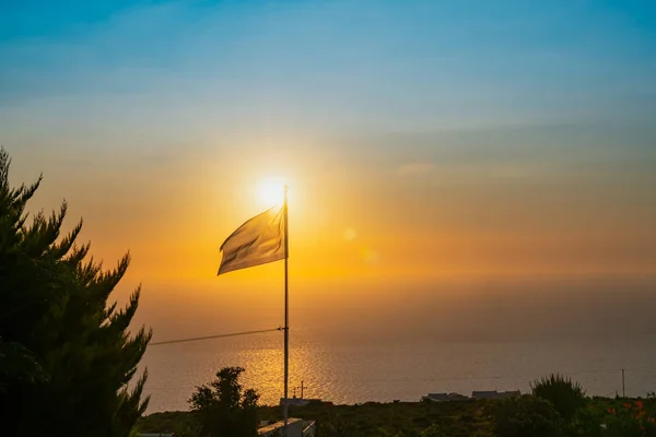 Santorini-Sonnenaufgang. — Stockfoto