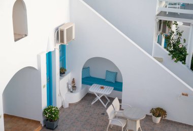 Dış dekorasyon Akdeniz tarzı.