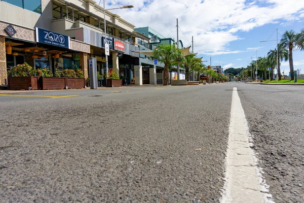 Tauranga Nova Zelândia Março 2020 Ruas Vazias Cidade Deixam Sentimento — Fotografia de Stock