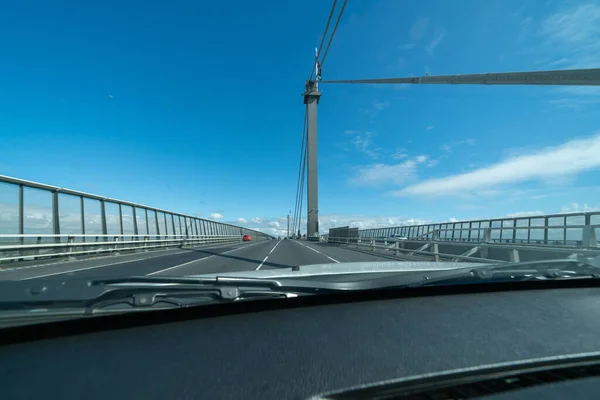 Überqueren Der West Gate Bridge Melbourne Australia — Stockfoto