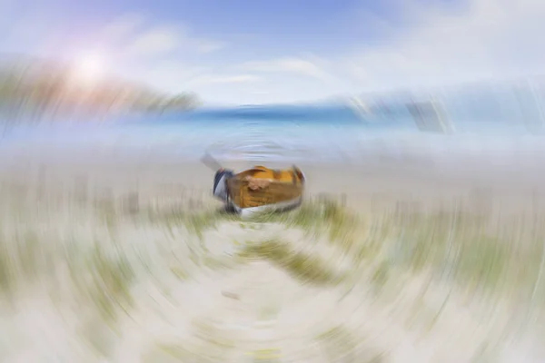 Давньомодний Дерев Яний Гончар Пляжі Вівіанській Затоці Нова Зеландія — стокове фото
