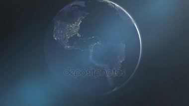 Gece ışık of the Americas (24fps)