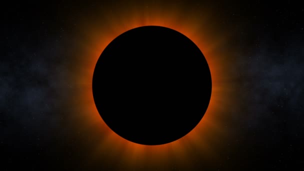 Złowieszczy Solar Eclipse (60fps) — Wideo stockowe