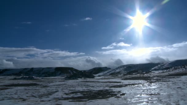 Zimní Sunny Wyoming — Stock video