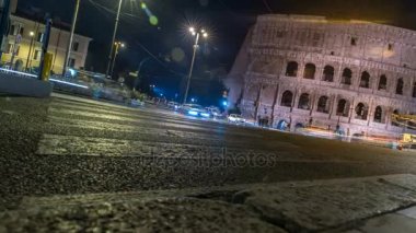 Roma Colosseum Street hızlandırılmış