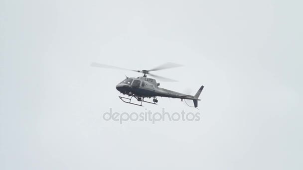 Helikopter LAPD estakady — Wideo stockowe