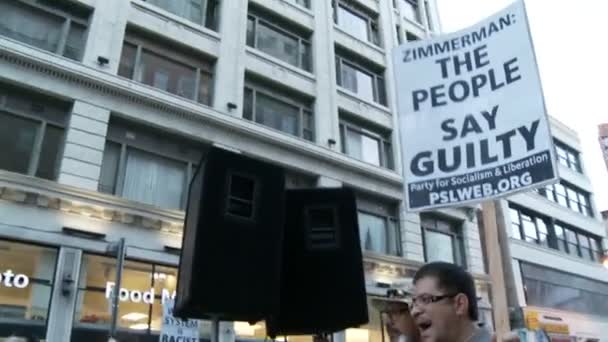 "Ο λαός λέει ένοχος "πινακίδα — Αρχείο Βίντεο