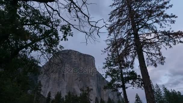 Hızlandırılmış gece Yosemite — Stok video