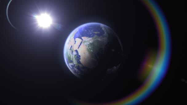Blå marmor Rainbow, Americas (25fps) — Stockvideo