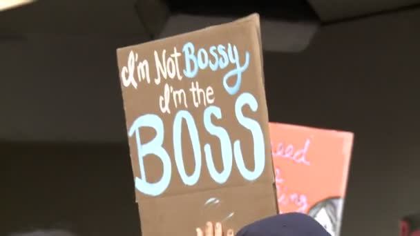 Jag är Boss skylten — Stockvideo