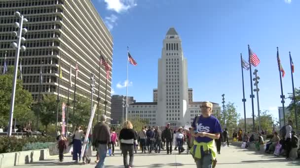 Marcha Feminina da Prefeitura de LA — Vídeo de Stock