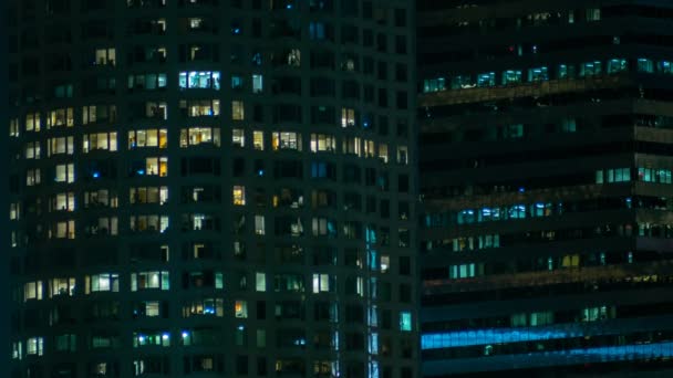 城市工作晚时失效 — 图库视频影像