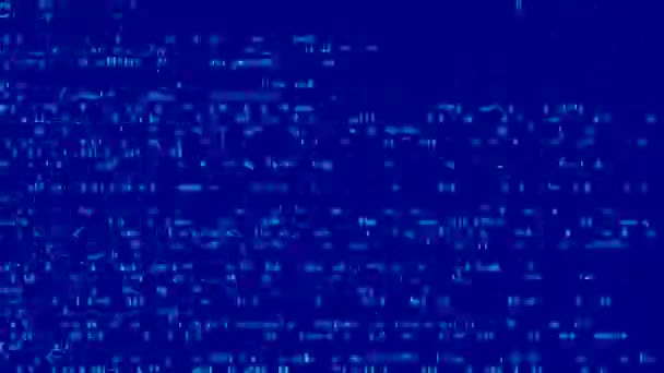 Синій код Scramble блимає — стокове відео