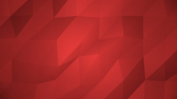 Düşük Poli Arka Plan Kırmızı Güzel Mozaik Dijital Mesh Başlıkları — Stok video