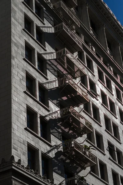 Historic Building Fire Escape — 스톡 사진