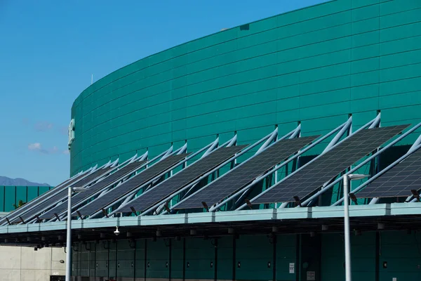 Una Gran Variedad Paneles Solares Los Ángeles California — Foto de Stock