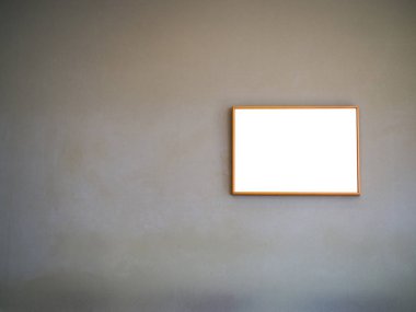 Boş resim çerçevesi vintage çimento duvar