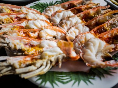 ızgara karides, nehir karides, Tayland gıda