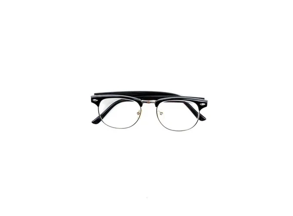 Eyeglasses vintage and hipster look, isolated on white background, top view — Stock Photo, Image