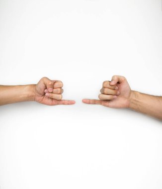 Beyaz arka plan üzerinde sözü