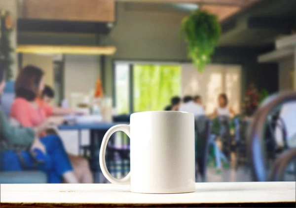 Koffiemok Het Café — Stockfoto