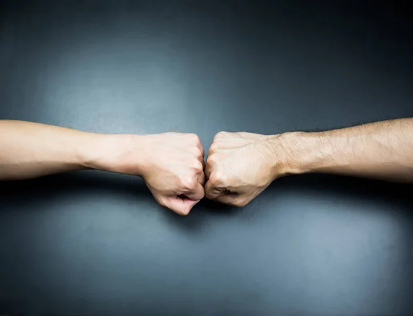 Fist Bump Blackground — Stock Photo, Image