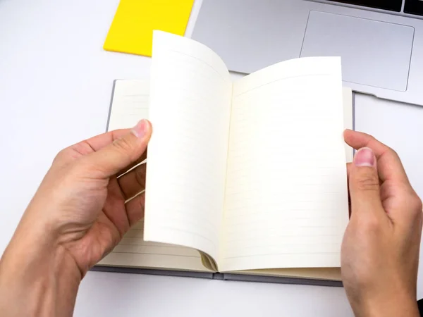 Flip Open Notebook Desk — Stock Photo, Image