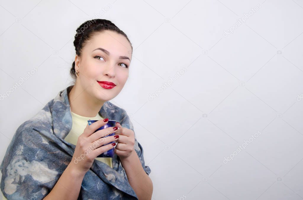 girl with a cup
