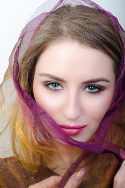 hijab seksi mavi gözlü kadın