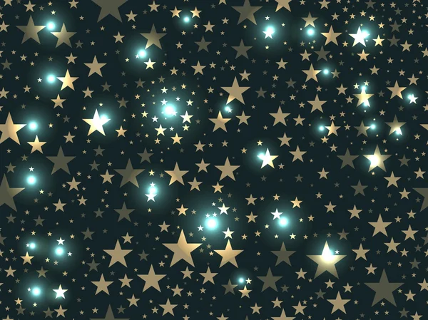 Sterne nahtlose Muster. Magisches Sternmuster. Weltraum. Vektorillustration. — Stockvektor
