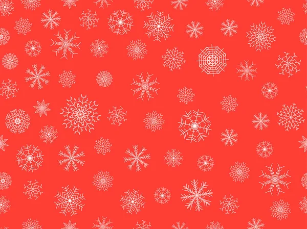 Patrón sin costuras con copos de nieve. Patrón de Navidad. Ilustración vectorial . — Archivo Imágenes Vectoriales