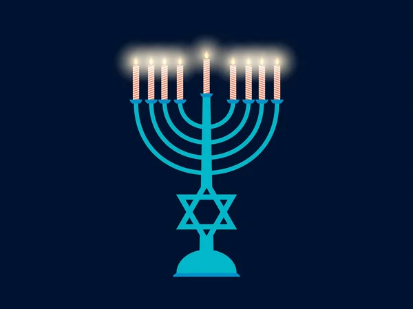 Happy hanukkah. Hanukkah candles flat design. Vector illustration. Royalty Free Stock Vectors