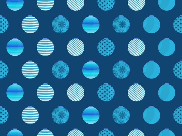 Noel topları ile Seamless modeli. Vektör çizim.