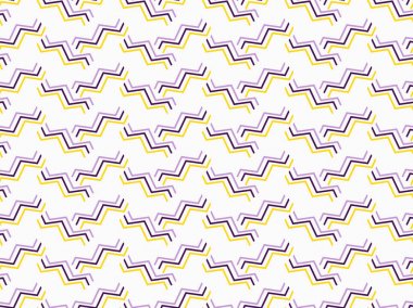 Kırık çizgiler ile Seamless modeli. Geometrik öğeleri memphis 80 tarzı. Vektör çizim