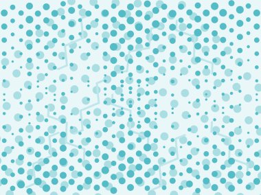 Noktalı nane mavi arka plan. Vektör çizim