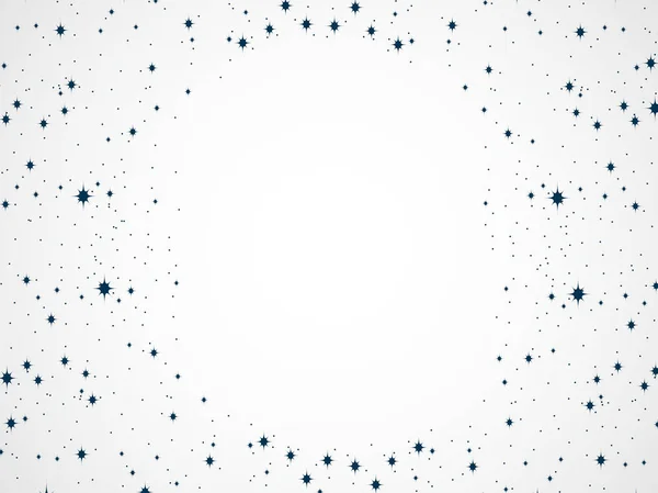 Abstrakt bakgrund med stjärnor på vit bakgrund. Ram för text. Vektorillustration — Stock vektor