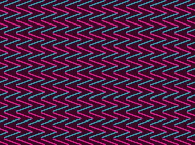 90'lı yılların tarzında zikzaklar ile sorunsuz arka plan. Geometrik arka plan. Vektör çizim