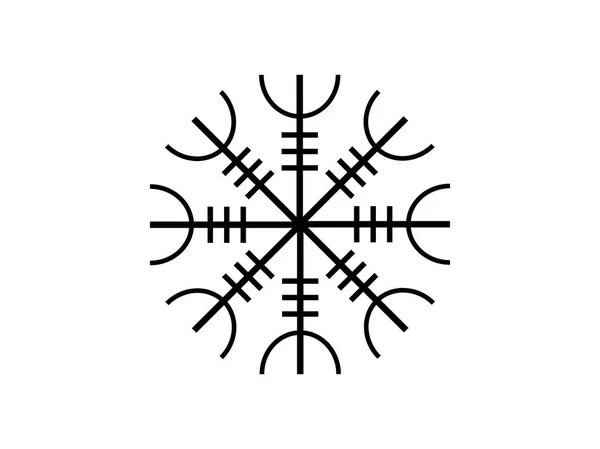 Galdrastafir. Islandzki symbol, splecione runy. Ilustracja wektorowa — Wektor stockowy