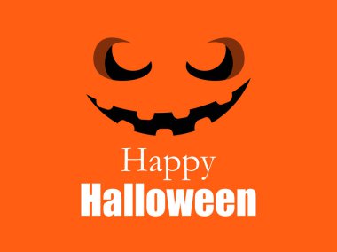 Mutlu Cadılar Bayramı Balkabağı. Jack o fener simgesi. Vektör çizim