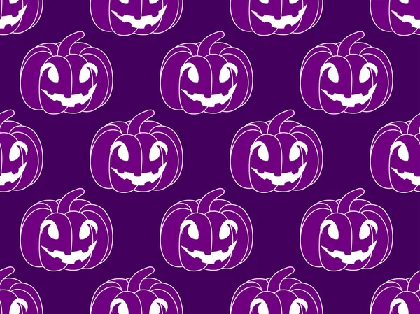 Halloween pumpkins ile sorunsuz desen. Festival sonsuz arka plan. Jack o fener. Vektör çizim